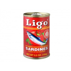 סרדינים ברוטב עגבניות חריף 155 גרם Ligo