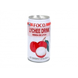משקה ליצ'י עם חתיכות פרי 350 מ''ל Foco